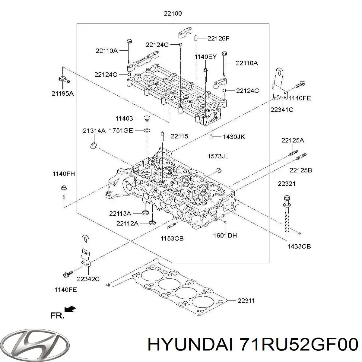 Купить 71RU52GF00 Hyundai/Kia ГБЦ  двигателя