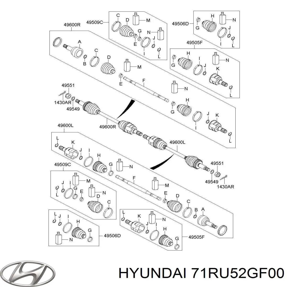 Головка двигателя Hyundai/Kia 71RU52GF00 цена, от 741.15 USD