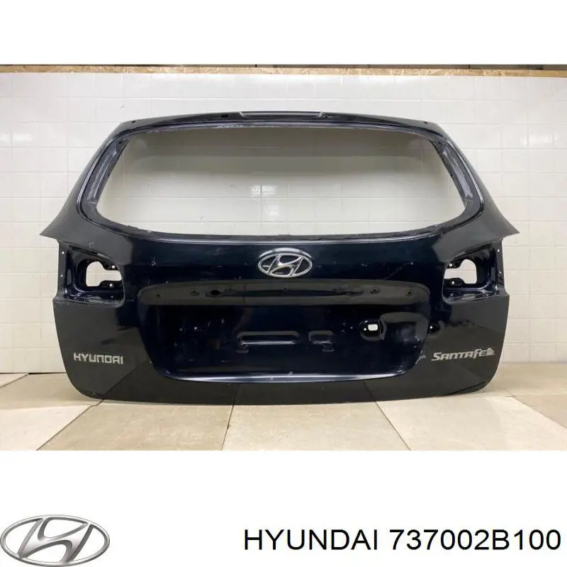 Дверь задняя (багажная 3/5-я (ляда) на Hyundai Santa Fe II 