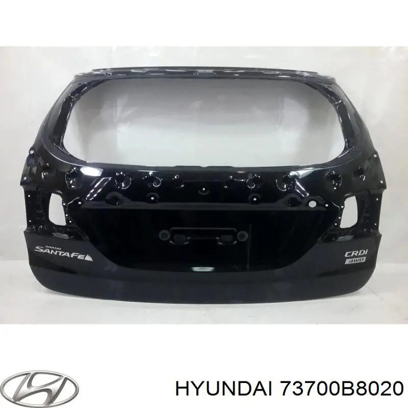 Дверь задняя (багажная 3/5-я (ляда) на Hyundai Santa Fe III 