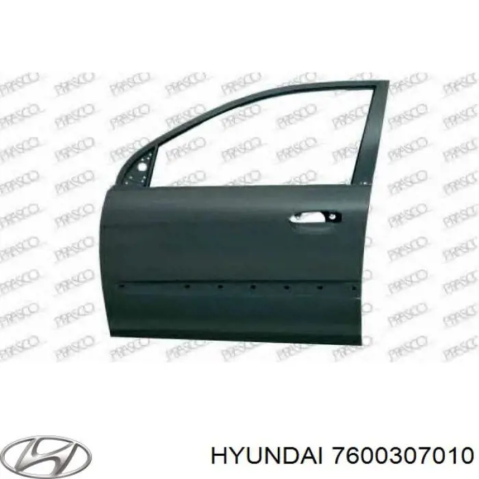 7600307010 Hyundai/Kia porta dianteira esquerda