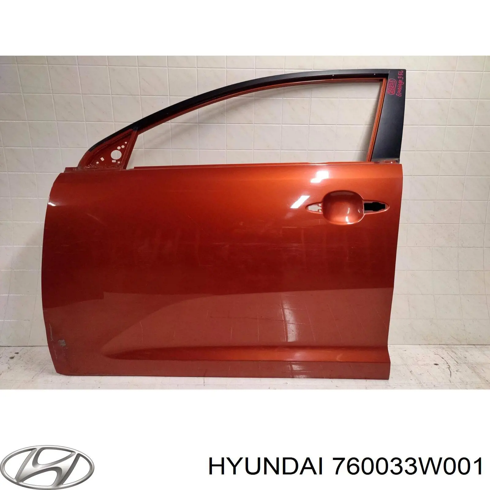 760033W001 Hyundai/Kia porta dianteira esquerda