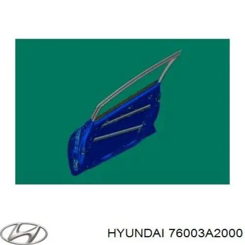 Передняя левая дверь Hyundai/Kia 76003A2000 цена, от 415.76 USD