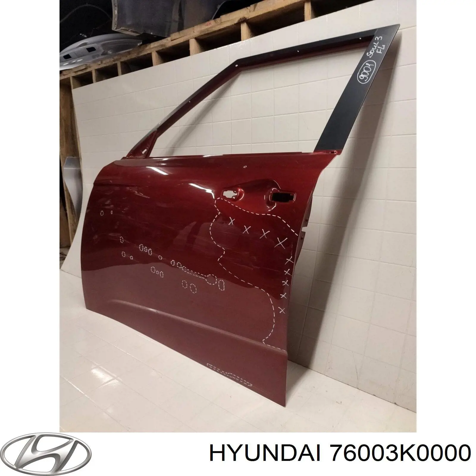 Дверь передняя левая 76003K0000 Hyundai/Kia