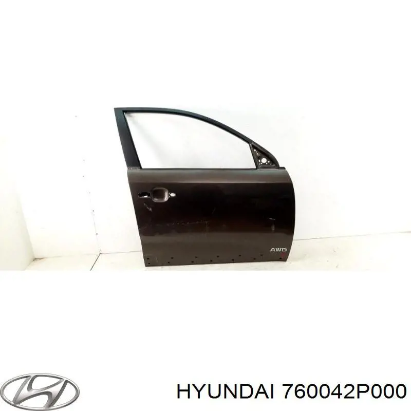 760042P000 Hyundai/Kia porta dianteira direita