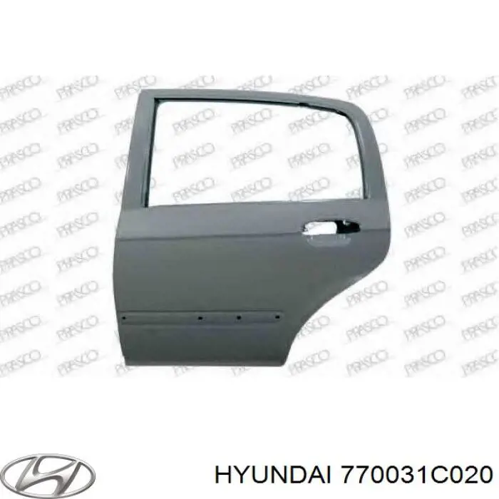Задняя левая дверь Хундай Гетс (Hyundai Getz)