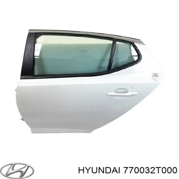 770032T000 Hyundai/Kia porta traseira esquerda