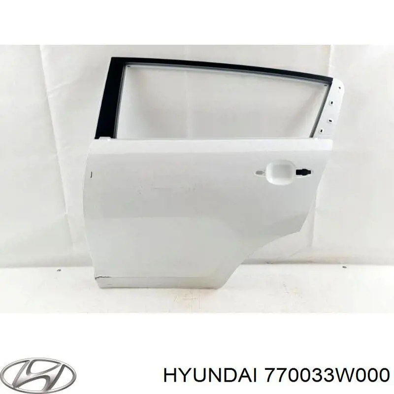 Дверь задняя левая Hyundai/Kia 770033W000