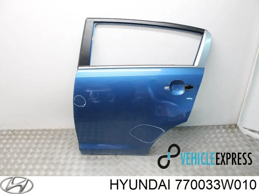 770033W010 Hyundai/Kia porta traseira esquerda