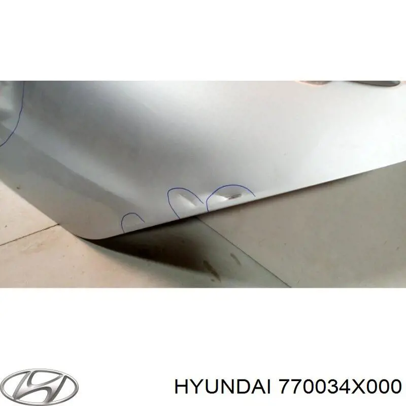 Дверь задняя левая 770034X000 Hyundai/Kia
