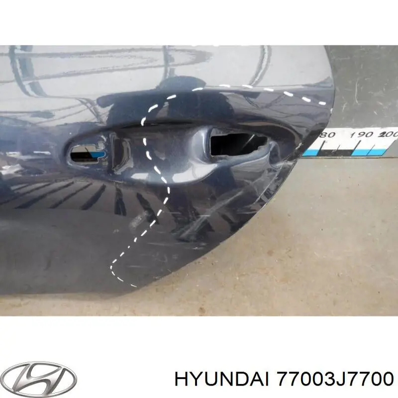 Дверь задняя, левая Hyundai/Kia 77003J7700 цена, от 380.93 USD