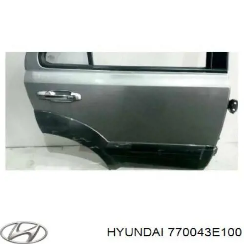 Дверь пассажирская задняя правая Hyundai/Kia 770043E100 цена, от 22.57 USD