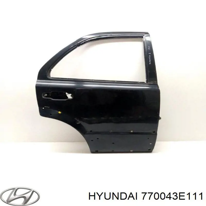 770043E111 Hyundai/Kia porta traseira direita