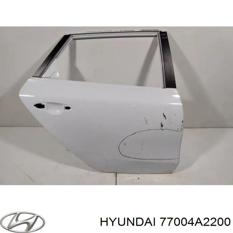 Дверь пассажирская задняя правая Hyundai/Kia 77004A2200 цена, от 205.56 USD