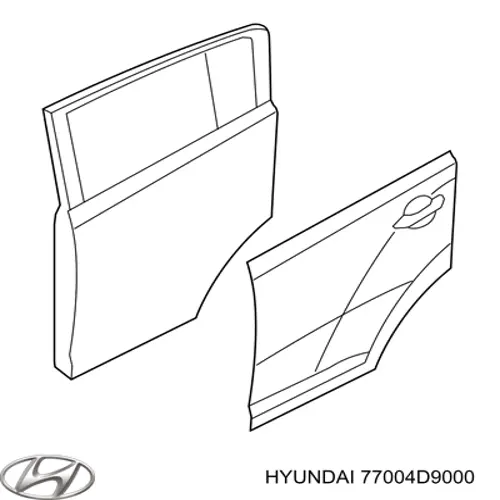 77004D9000 Hyundai/Kia Дверь задняя, правая