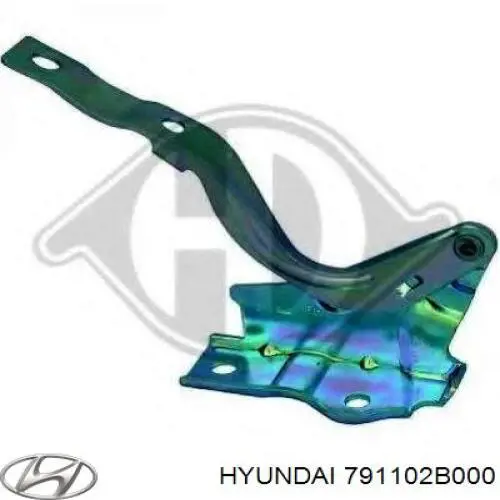 Gozno da capota esquerdo para Hyundai Santa Fe (CM)