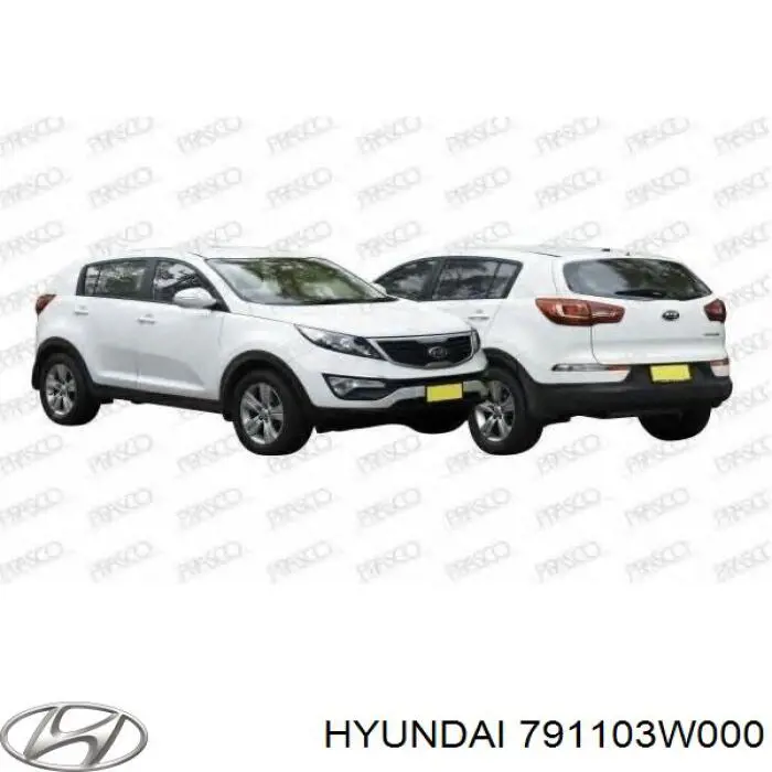 Петля капота, левая Hyundai/Kia 791103W000 цена, от 14.15 USD