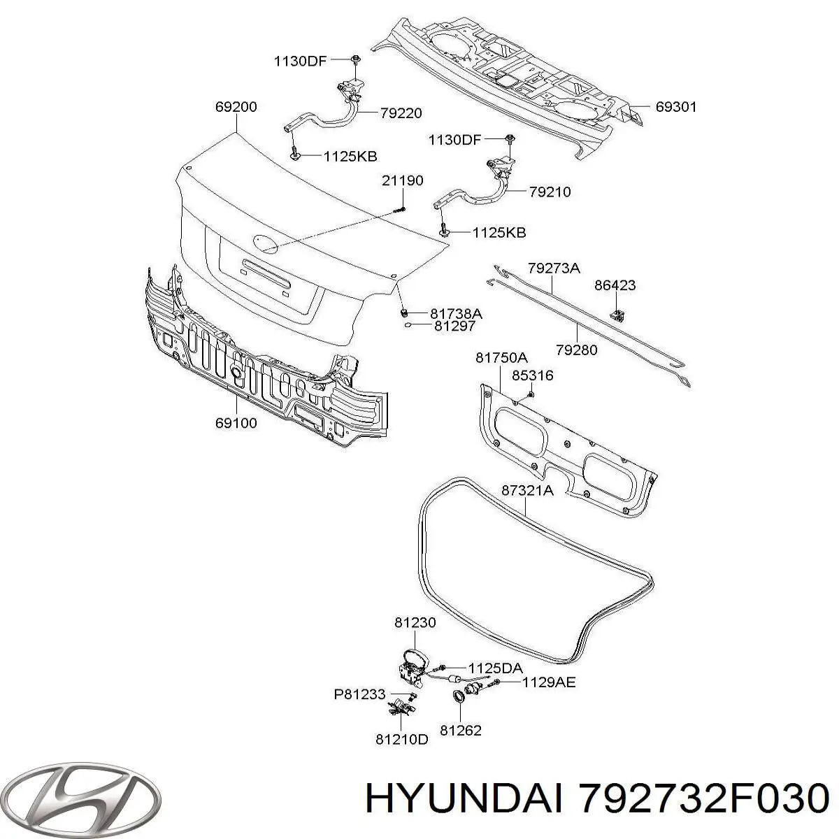 792732F030 Hyundai/Kia 