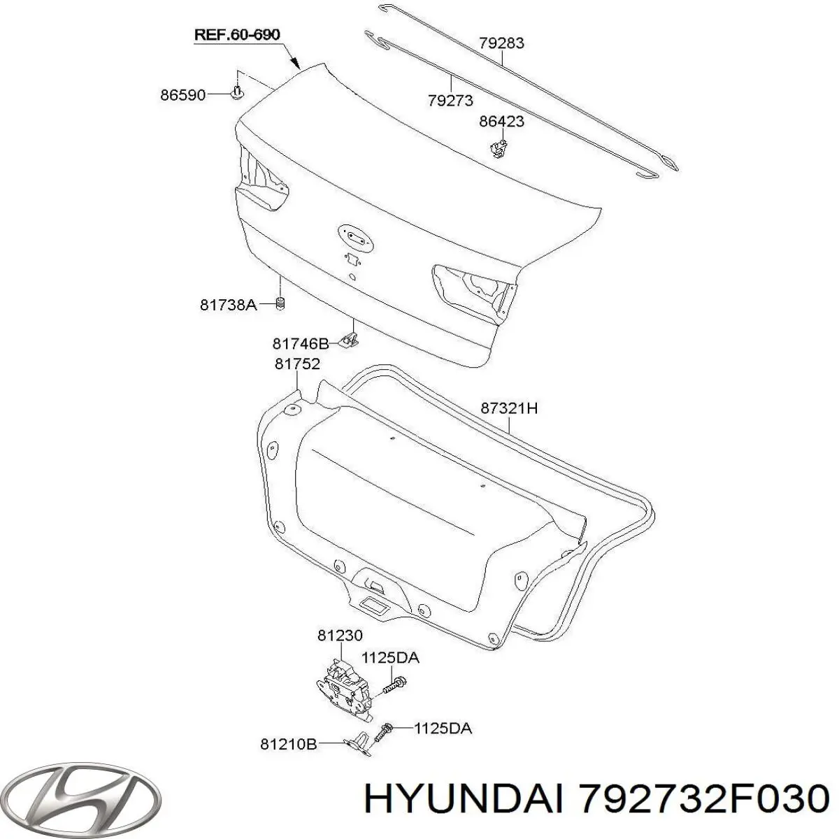 Купить 792732F030 Hyundai/Kia 