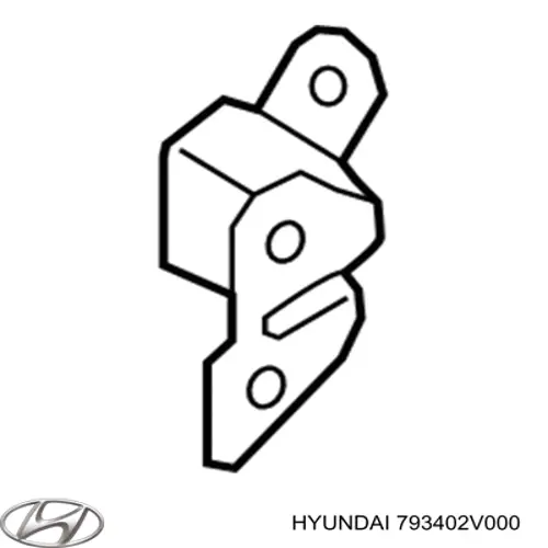 793402V000 Hyundai/Kia gozno da porta traseira direita