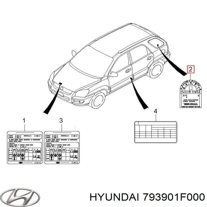  793901F000 Hyundai/Kia