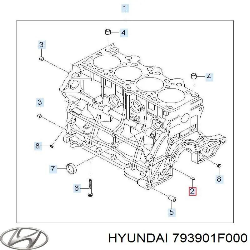 Ограничитель открывания двери передний правый Hyundai/Kia 793901F000 цена, от 7.73 USD