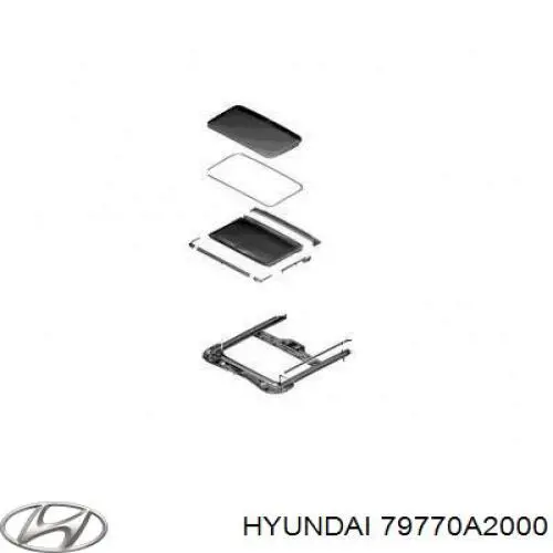 79770A2000 Hyundai/Kia петля двери задней (багажной 3/5-й)