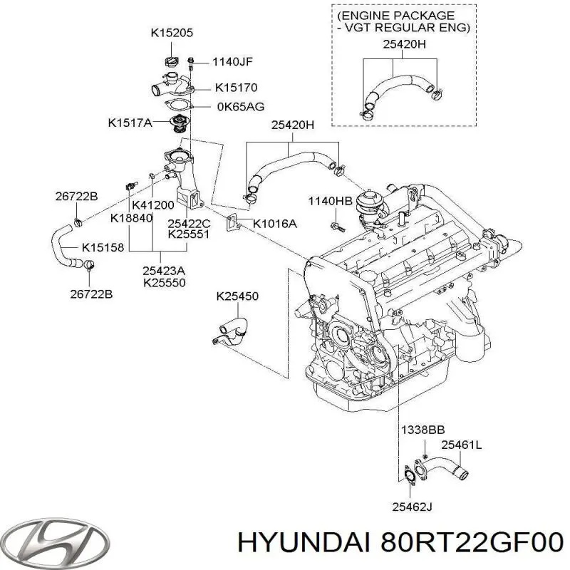 80RT22GF00 Hyundai/Kia 