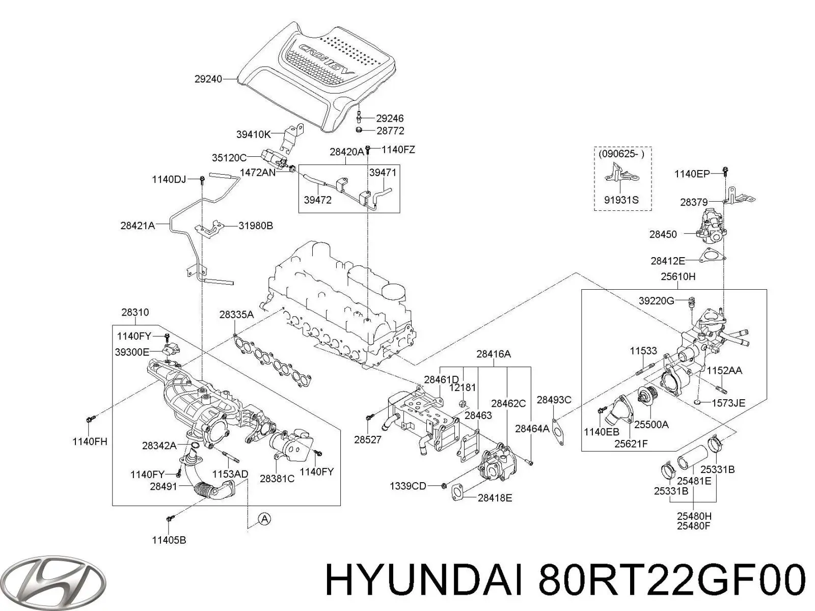 Купить 80RT22GF00 Hyundai/Kia 