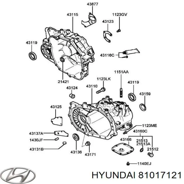  81017121 Hyundai/Kia