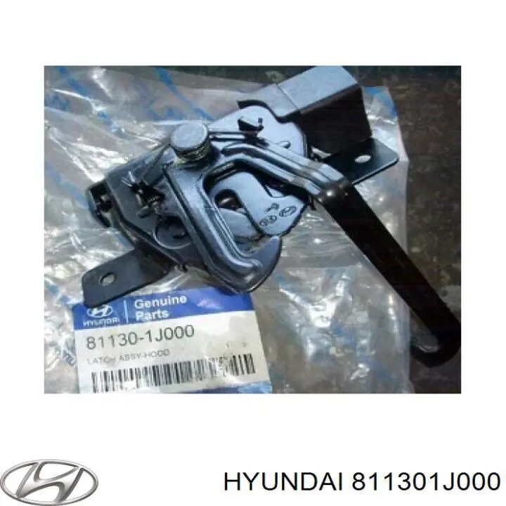 811301J000 Hyundai/Kia Запор капота (замок и привод замка капота)