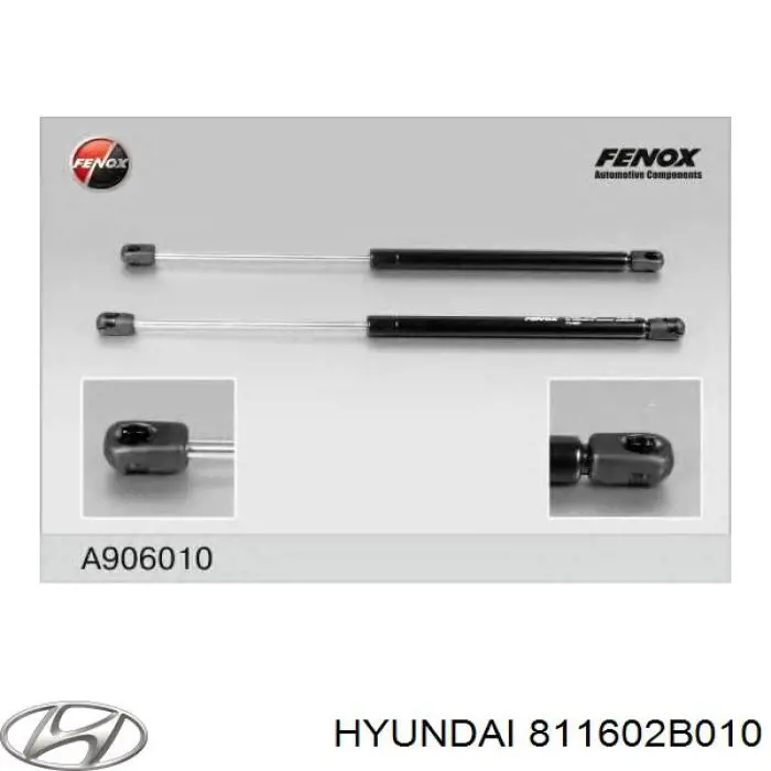 811602B010 Hyundai/Kia amortecedor da capota
