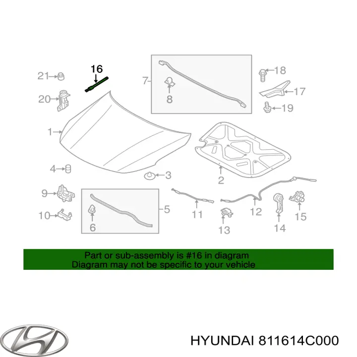  811614C000 Hyundai/Kia