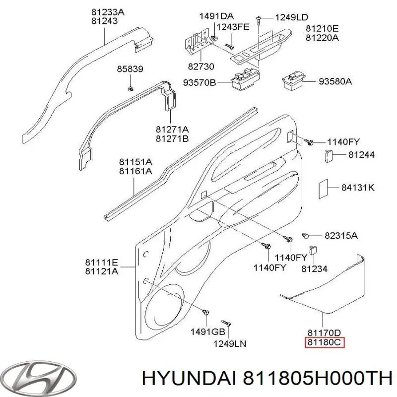 811805H000TH Hyundai/Kia 