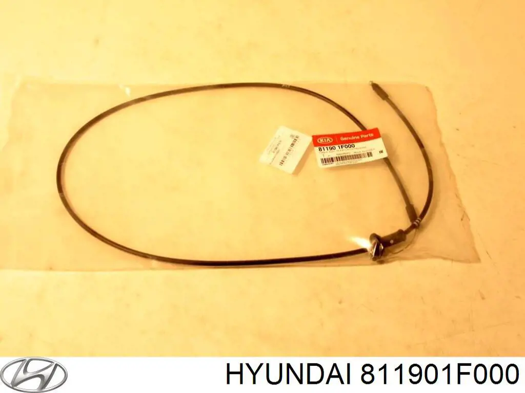 Трос открывания капота задний 811901F000 Hyundai/Kia