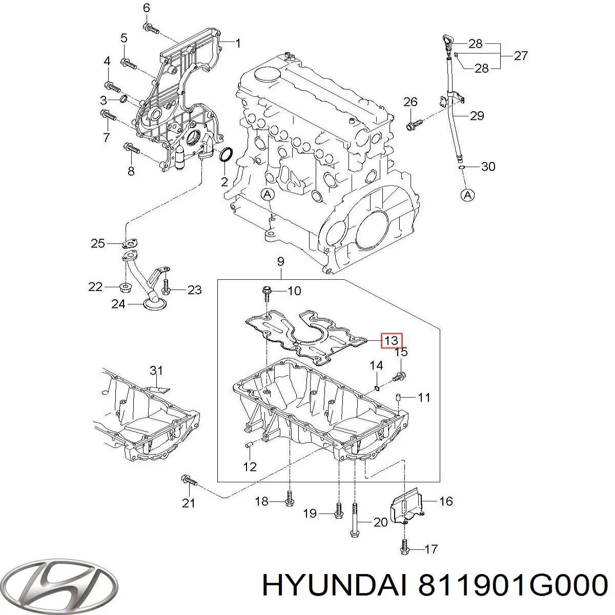 Трос открывания капота задний Hyundai/Kia 811901G000 цена, от 8.98 USD