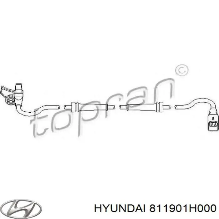 Трос открывания капота задний Hyundai/Kia 811901H010 цена, от 8.87 USD