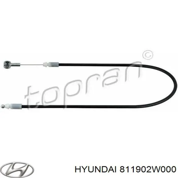 Трос открывания капота задний Hyundai/Kia 811902W000 цена, от 5.93 USD