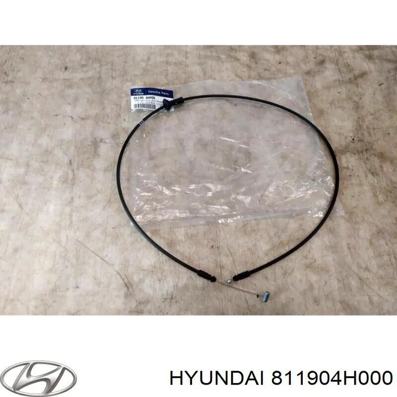 Трос открывания капота задний на Hyundai H-1 STAREX Starex 