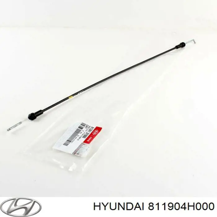 811904H000 Hyundai/Kia Трос открывания капота задний