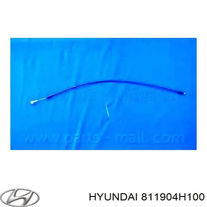 811904H100 Hyundai/Kia трос открывания капота передний