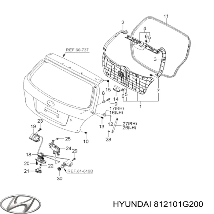 Купить 812101G200 Hyundai/Kia 