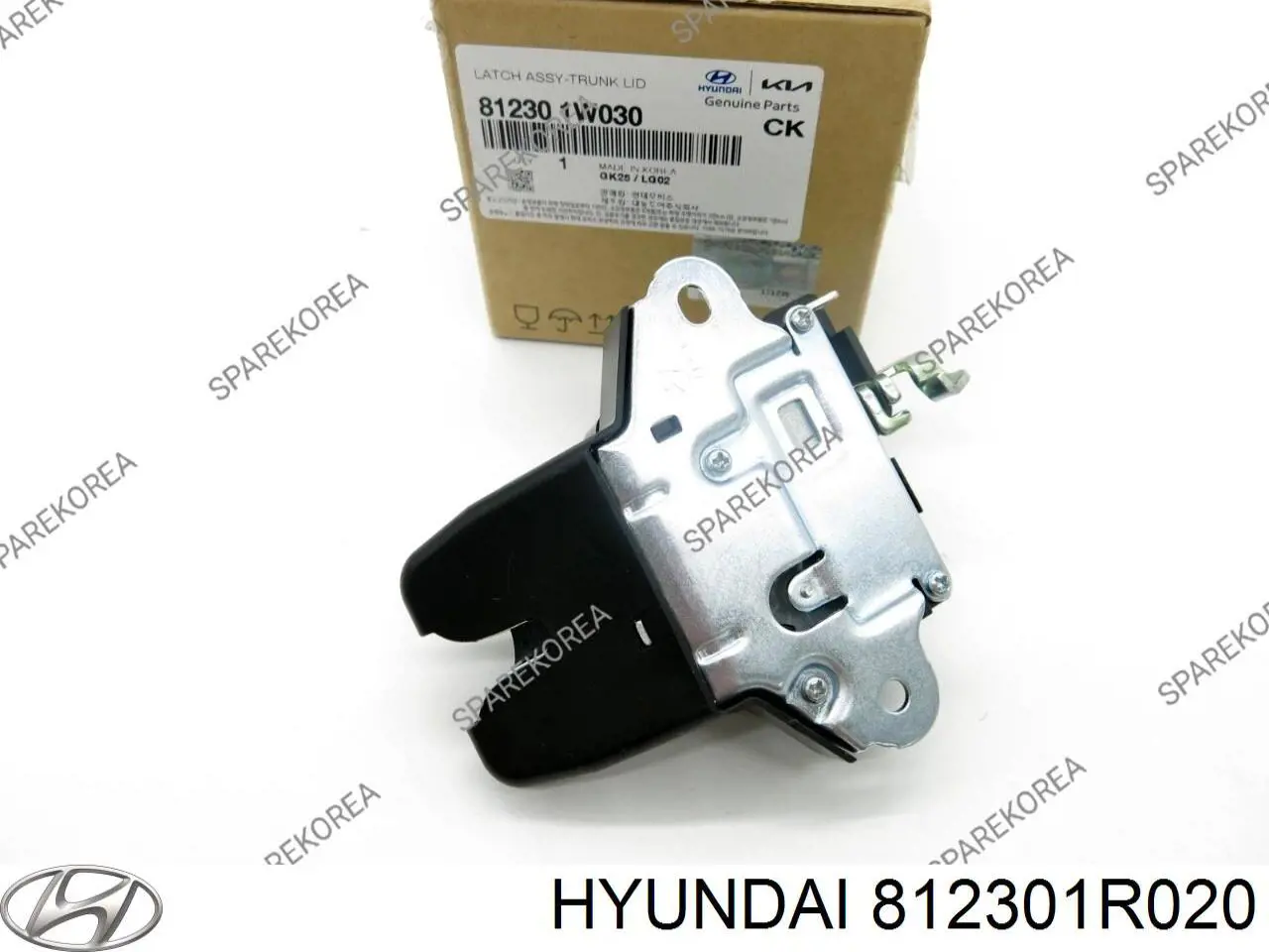 812301R020 Hyundai/Kia fecho de tampa de porta-malas (de 3ª/5ª porta traseira)