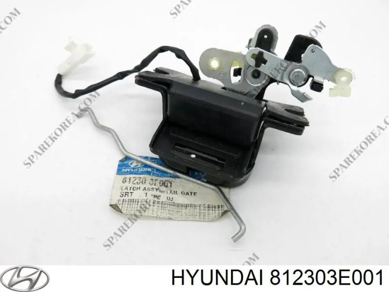 812303E001 Hyundai/Kia fecho de tampa de porta-malas (de 3ª/5ª porta traseira)