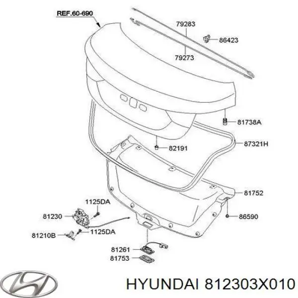  812303X010 Hyundai/Kia