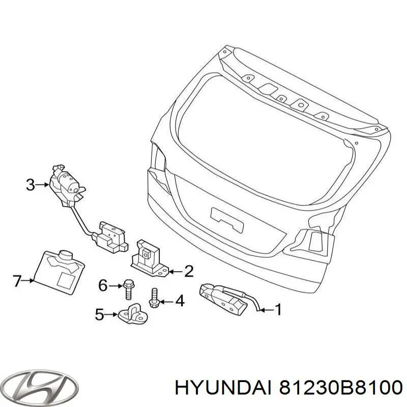 81230B8100 Hyundai/Kia Замок пятой двери