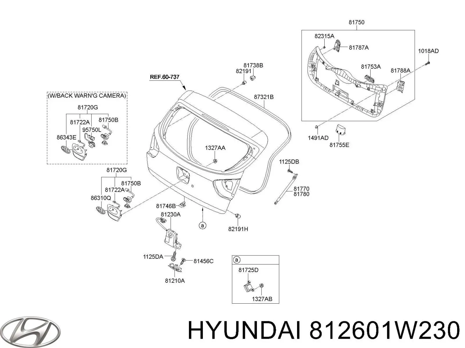  812601W230 Hyundai/Kia