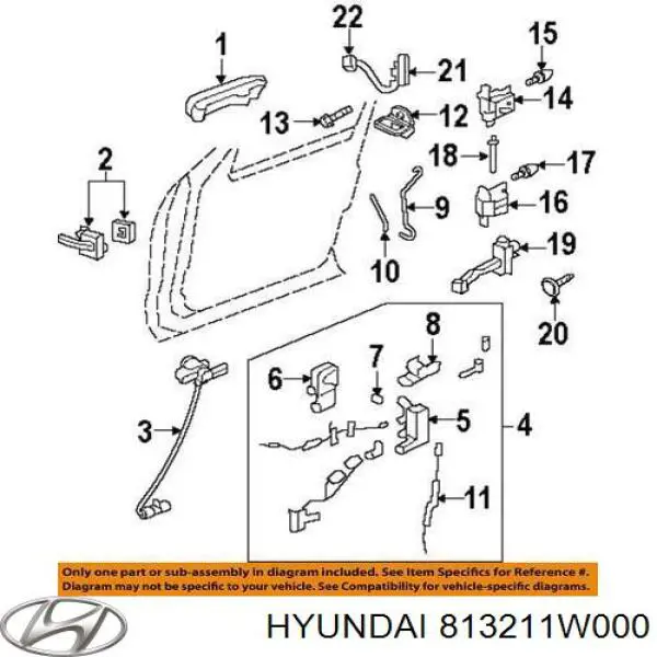  813211W000 Hyundai/Kia