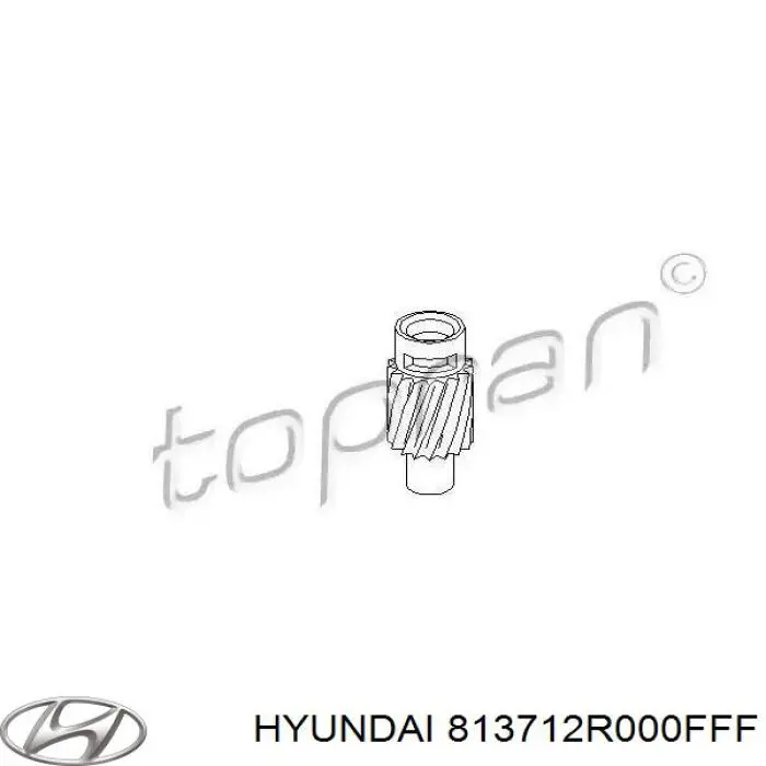 813712R000FFF Hyundai/Kia трос (тяга открывания замка двери передней)