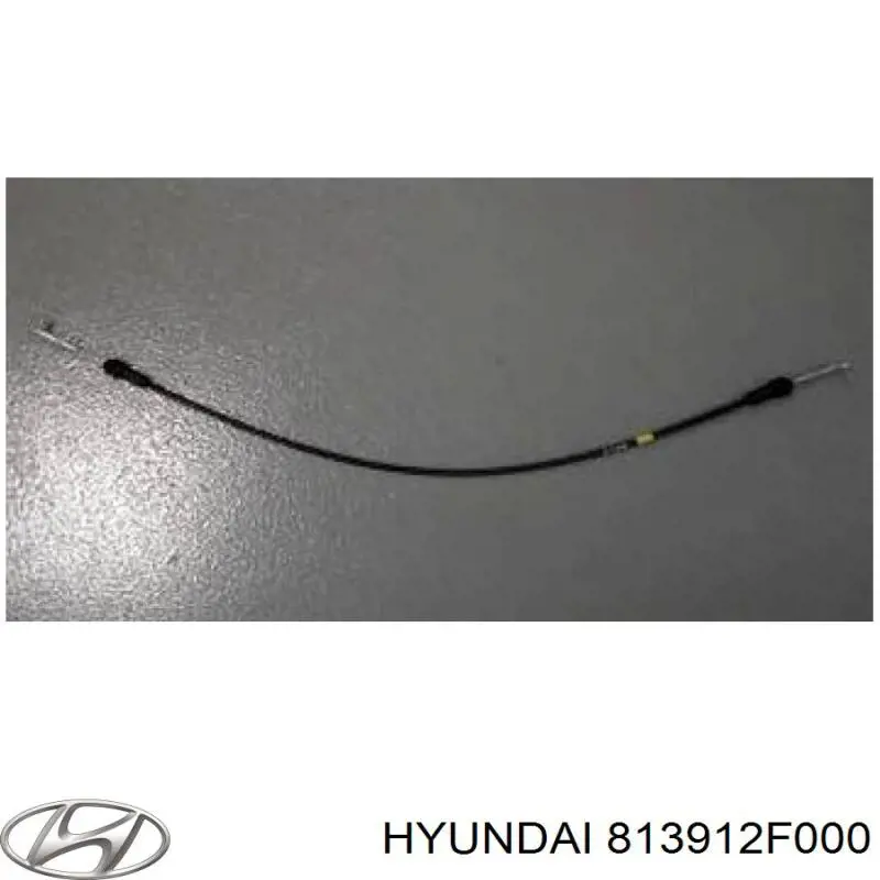813912F000 HYUNDAI Cable de accionamiento, desbloqueo de puerta delantera izquierda original y equivalente